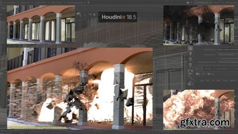 Houdini FX : Creating a Building Explosion