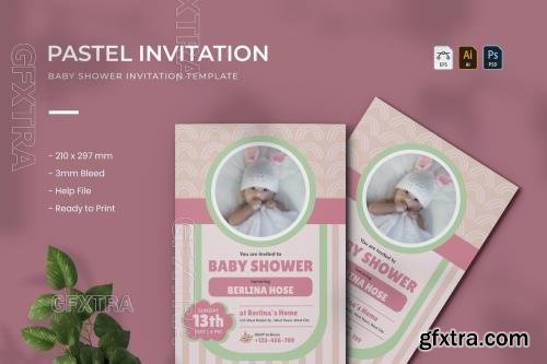 Pastel - Baby Shower Invitation AN5AUVP