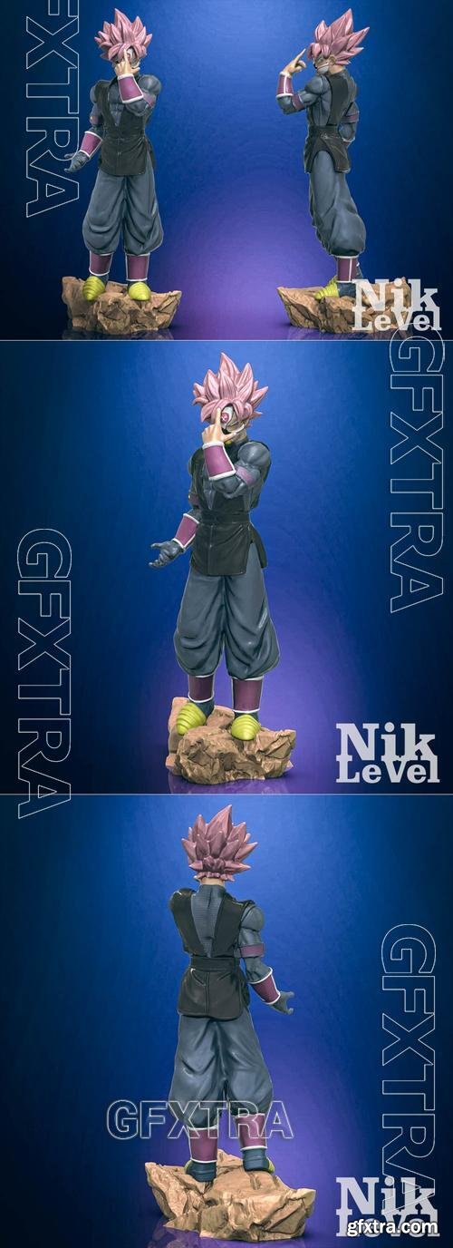 Black Son Goku Super Saiyan Rose Dragon Ball &ndash; 3D Print Model