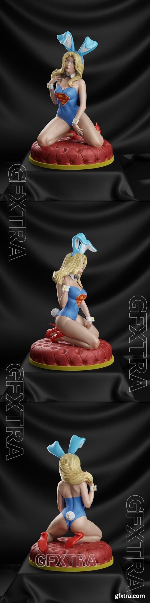 Bunny Supergirl &ndash; 3D Print Model