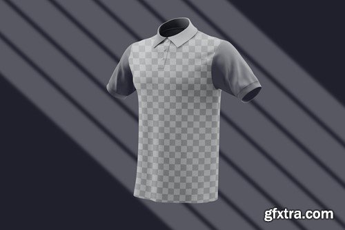 Floating Polo Shirt Mockup 85TZF3Z