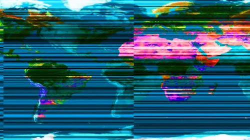 Videohive - Earth map tech background - 47786942 - 47786942