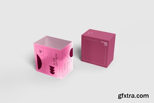 Slide Gift Box Mockups REXV6ZM