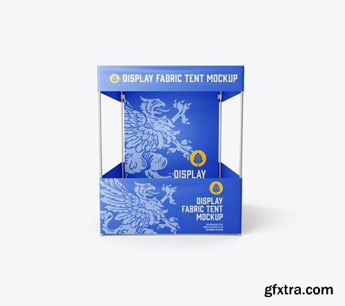 Pack Square Fabric Display Tent Mockup 5433TM2