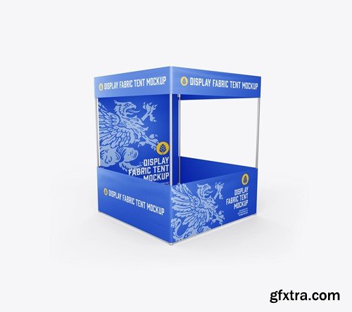 Pack Square Fabric Display Tent Mockup 5433TM2