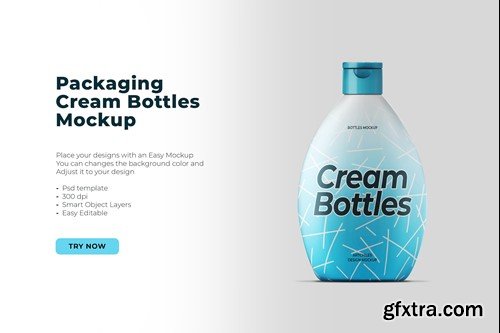 Cosmetic Bottles Mockup 2LXSGWA