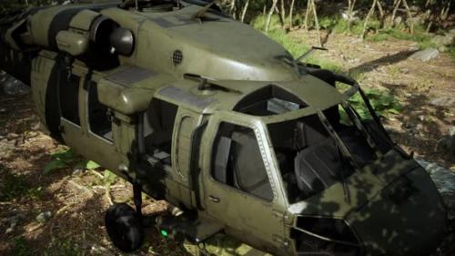 Videohive - Military Helicopter in Deep Jungle - 47787680 - 47787680