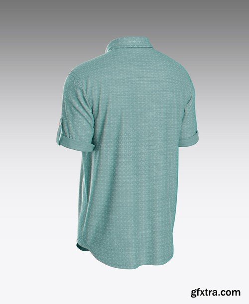 Short Sleeve Polo Shirt Mockup BTS6JK6