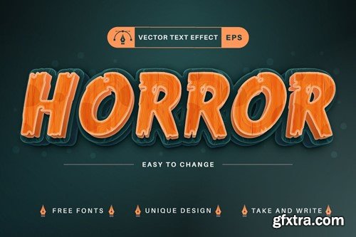 Set 10 Halloween Editable Text Effects, Font Style N3QS89X