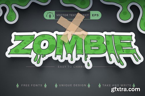 Set 10 Halloween Editable Text Effects, Font Style N3QS89X