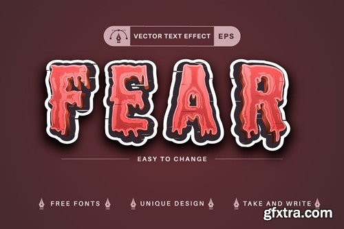 Set 10 Halloween Editable Text Effects, Font Style N3QS89X