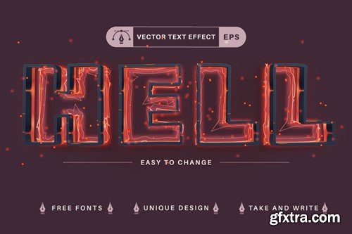 Set 10 Halloween Editable Text Effects, Font Style N3QS89X