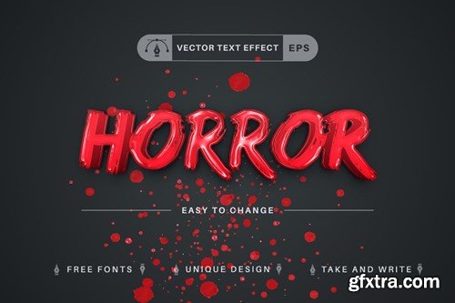 Blood Slasher - Editable Text Effect, Font Style 399BEV3