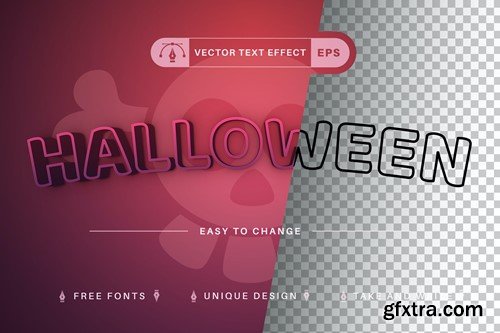 Halloween - Editable Text Effect, Font Style CVTC8GK