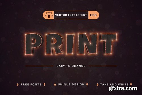 Ember - Editable Text Effect, Font Style 5LYB8JA