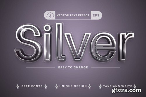 Set 10 Metal Editable Text Effects, Font Styles 6W9HTN6