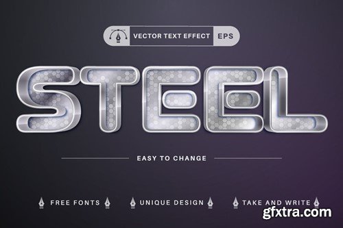 Set 10 Metal Editable Text Effects, Font Styles 6W9HTN6