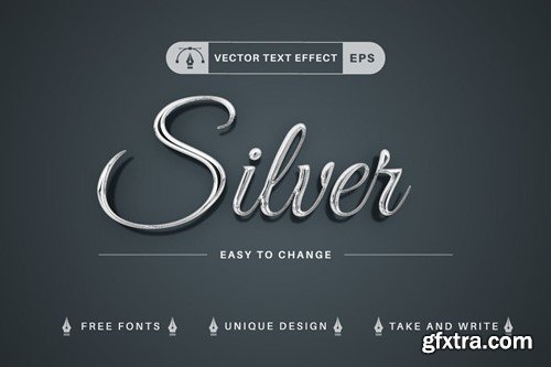 Set 10 Metal Editable Text Effects, Font Styles 6W9HTN6