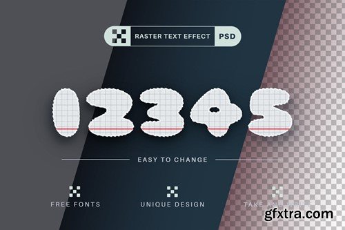 PSD School - Editable Text Effect, Font Style 4HCSTHK