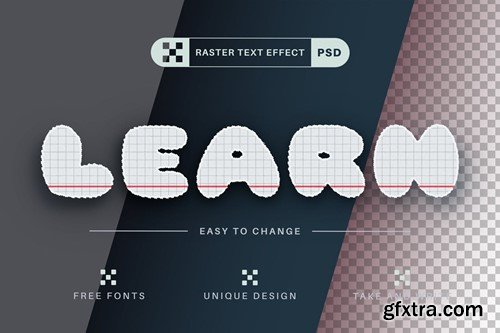 PSD School - Editable Text Effect, Font Style 4HCSTHK