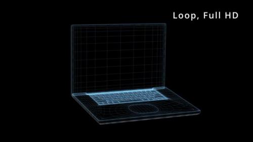 Videohive - Hologram of a Laptop - 47765606 - 47765606