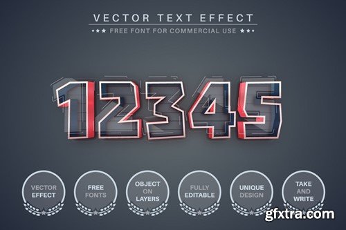 Plastic Stroke - Editable Text Effect, Font Style YLEUUUD