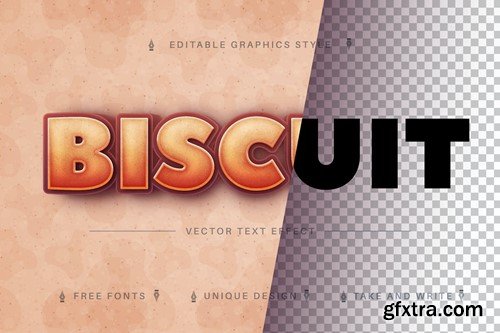 Biscuit - Editable Text Effect, Font Style 5RJVKM9