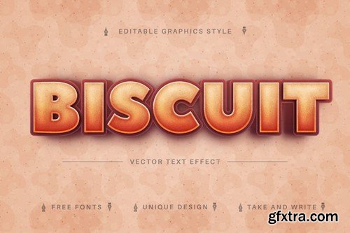 Biscuit - Editable Text Effect, Font Style 5RJVKM9