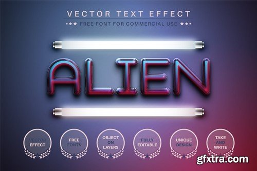 Alien - Editable Text Effect, Font Style 69AJWLV