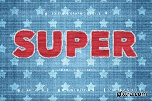 Super Embroidery Editable Text Effect, Font Style 63XYCBG