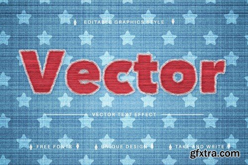 Super Embroidery Editable Text Effect, Font Style 63XYCBG