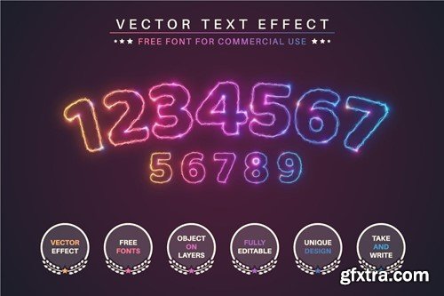 Light Unicorn - Editable Text Effect UNHDHJ9