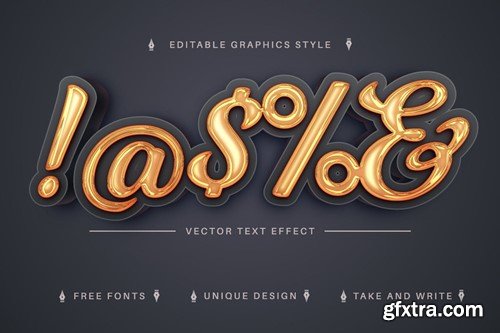 Good 3D- Editable Text Effect, Font Style X674PMJ