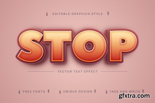 Good 3D - Editable Text Effect, Font Style QRXSLS8