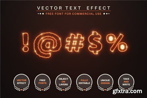 Lightning - Editable Text Effect, Font Style XWZK39P