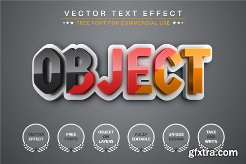 German - Editable Text Effect, Font Style DEHHSDF