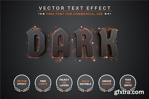 Flash Dark - Editable Text Effect, Font Style X4A4HT9