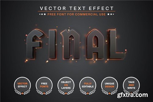 Flash Dark - Editable Text Effect, Font Style X4A4HT9