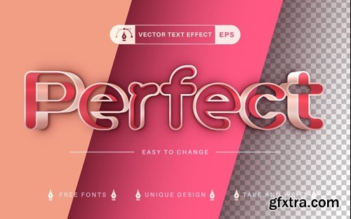 Double Stroke - Editable Text Effect, Font Style GEY8SAN