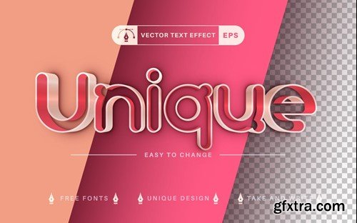 Double Stroke - Editable Text Effect, Font Style GEY8SAN