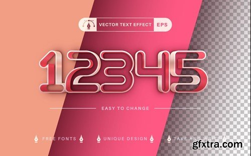 Double Stroke - Editable Text Effect, Font Style GEY8SAN