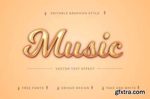 Caramel - Editable Text Effect, Font Style FU3JL9E