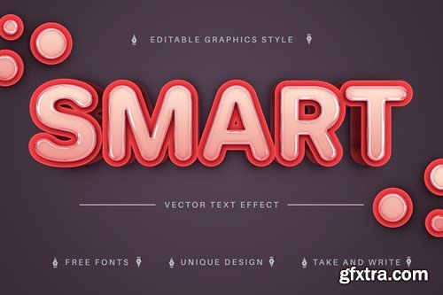 Smart Glasses - Editable Text Effect, Font Style EMS4Z3S