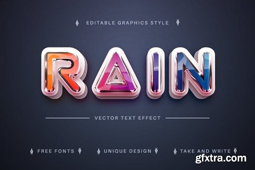 Star Rainbow - Editable Text Effect, Font Style H36NZM2