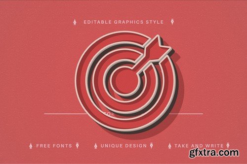 Red Retro - Editable Text Effect, Font Style PUL3MS9