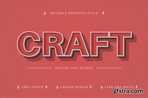 Red Retro - Editable Text Effect, Font Style PUL3MS9