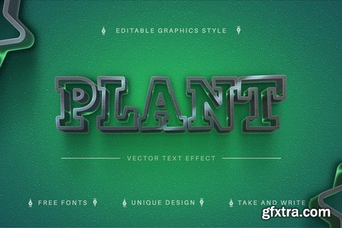 Stylish Green - Editable Text Effect, Font Style X3EUU6S