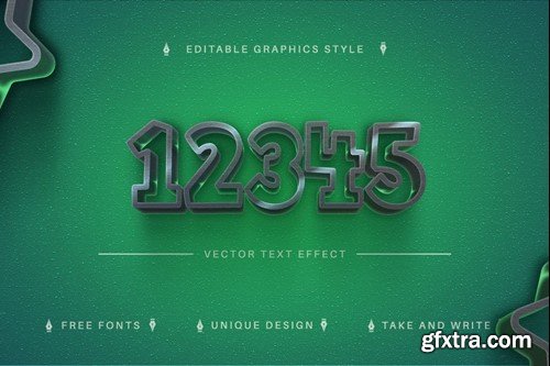 Stylish Green - Editable Text Effect, Font Style X3EUU6S