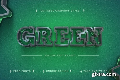 Stylish Green - Editable Text Effect, Font Style X3EUU6S