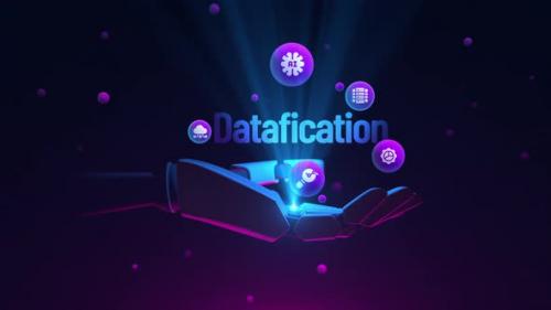 Videohive - Datafication robotic hand animation - 47768532 - 47768532